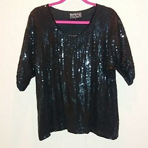 🌹Royal Feeling Sequin Skirt Top Set